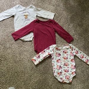 Hudson Baby Fall Bodysuit Bundle Size 24 Months